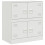 Berkfield Sideboard White 67x39x73 cm Steel 2