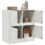 Berkfield Sideboard White 67x39x73 cm Steel 4