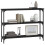 Berkfield Console Table Black 100x22.5x75 cm Engineered Wood 3