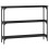 Berkfield Console Table Black 100x22.5x75 cm Engineered Wood 6