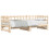 Berkfield Pull-out Day Bed without Mattress  2x(90x200) cm Solid Wood 5