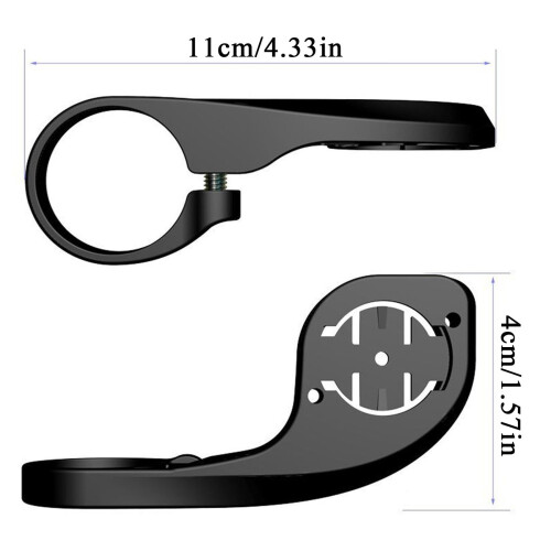 Cailmei Meter Frame Extension Frame Bicycle Meter Seat Bracket Black