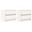 Berkfield Bedside Cabinets 2 pcs White 40x31x35.5 cm Solid Wood Pine 2