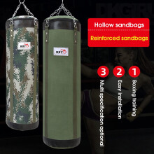 Canvas Boxing Bag Hanging Design High Strength Empty