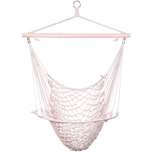 Hängande bomullsrep för luft/sky-stol, beige