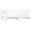 Berkfield Pull-out Day Bed without Mattress White 2x(90x190) cm Solid Wood 3