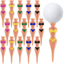 Morsomme bikini babe golf t-skjorter 76 mm/3 tommer plast pin-up golf t-skjorte for hjemmet