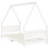 Berkfield Kids Bed Frame White 90x200 cm Solid Wood Pine 3