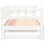 Berkfield Pull-out Day Bed without Mattress White 2x(90x190) cm Solid Wood 9