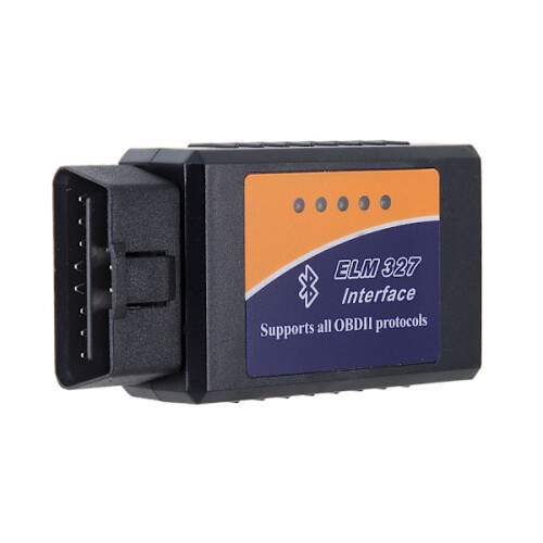Fejlkodelæser OBD2ELM327Bildiagnostik med Bluetooth Sort