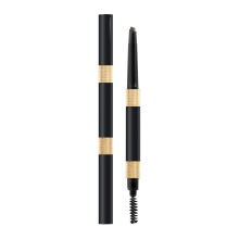 Dark Brown Double Head Eyebrow Pencil with Brush for Women, Long Lasting Precise Brow Shaping