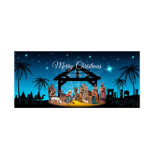 Pôster de Natal Ympuoqn para porta de garagem, murais de parede, cortinas externas, decoração grande para portas, ideal para decoração natalina