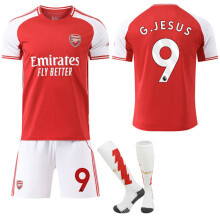 25-26 Arsenal FC Hemmatröja Nr. 9 G. Jesus Fotbollströja Barn Vuxen med Strumpor Nr. 9XXL