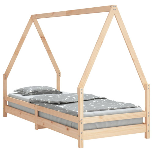 Berkfield Kids Bed Frame 80x200 cm Solid Wood Pine 1