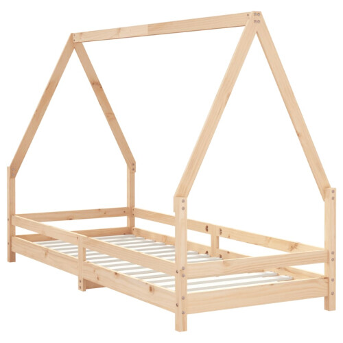 Berkfield Kids Bed Frame 80x200 cm Solid Wood Pine 2