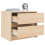 Berkfield Bedside Cabinet 40x31x35.5 cm Solid Wood Pine 4
