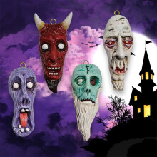 HKUKY Halloween Gotisk Gyser Vedhæng Ornamenter Firefarvet Djævel Harpiks