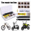 Kit de Reparo de Pneus de Bicicleta com Remendos e Selante 1