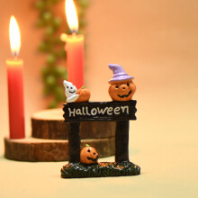 Sonderangebot! Tischdekoration, Halloween-Kürbis aus Kunstharz, Miniatur-Tischdekoration aus Kunstharz V