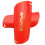 1 paio di coprigambe da calcio ROSSO S rosso S 1