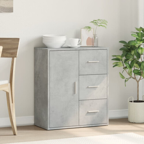 Berkfield Sideboard Concrete Grey 60x31x70 cm Engineered Wood 2