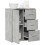 Berkfield Sideboard Concrete Grey 60x31x70 cm Engineered Wood 4