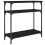 Berkfield Console Table Black 75x29x75 cm Engineered Wood 2