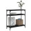 Berkfield Console Table Black 75x29x75 cm Engineered Wood 3