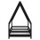 Berkfield Kids Bed Frame Black 80x160 cm Solid Wood Pine 3