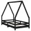 Berkfield Kids Bed Frame Black 80x160 cm Solid Wood Pine 5
