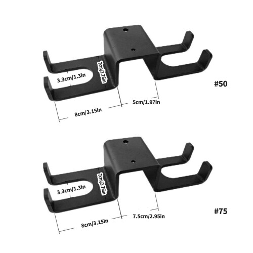 Space Saving Barbell Rack Metal Barbell Mount Rack Home-50mm 2