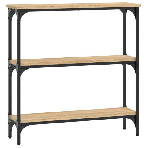 Berkfield Console Table Sonoma Oak 75x22.5x75 cm Engineered Wood 1