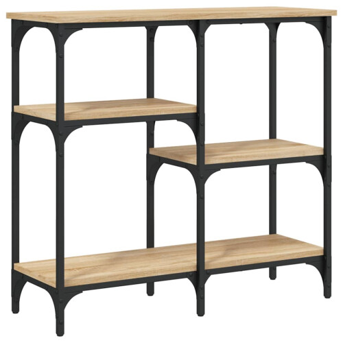 Berkfield Console Table Sonoma Oak 80x29x75 cm Engineered Wood 1