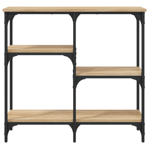 Berkfield Console Table Sonoma Oak 80x29x75 cm Engineered Wood 2