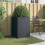 Berkfield Planter Anthracite 52x48x75 cm Steel 3