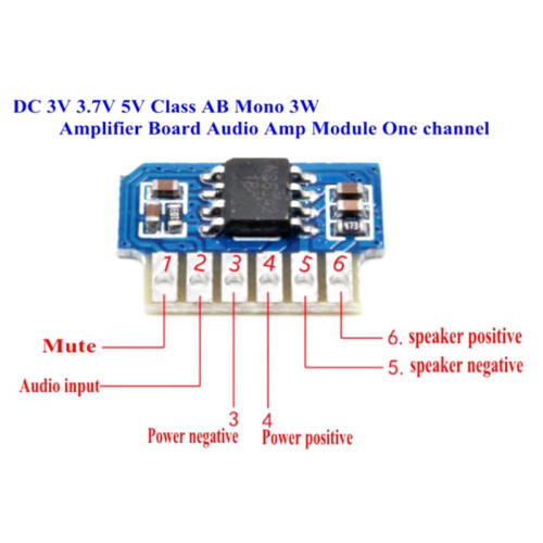 10PCS 3v-5v NS8002  Mono Power Amplifier Module Diy Low Voltage Stereo Audio Systems Class AB Amplifier Circuit 1