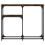 Berkfield Console Table Smoked Oak 90x22.5x75 cm Engineered Wood 3