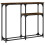 Berkfield Console Table Smoked Oak 90x22.5x75 cm Engineered Wood 4