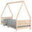Berkfield Kids Bed Frame 80x200 cm Solid Wood Pine 2