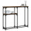 Berkfield Console Table Smoked Oak 90x22.5x75 cm Engineered Wood 6