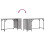 Berkfield Computer Desk Grey Sonoma 131x48x75 cm Engineered Wood 9