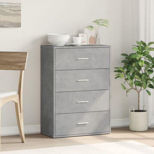 Berkfield Sideboard Concrete Grey 60x31x84 cm Engineered Wood 2