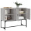 Berkfield Sideboard Grey Sonoma 100x40x79.5 cm Engineered Wood 4