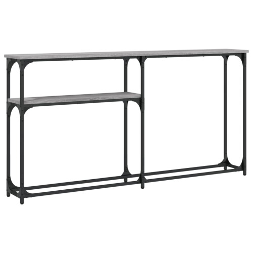 Berkfield Console Table Grey Sonoma 145x22.5x75 cm Engineered Wood 1