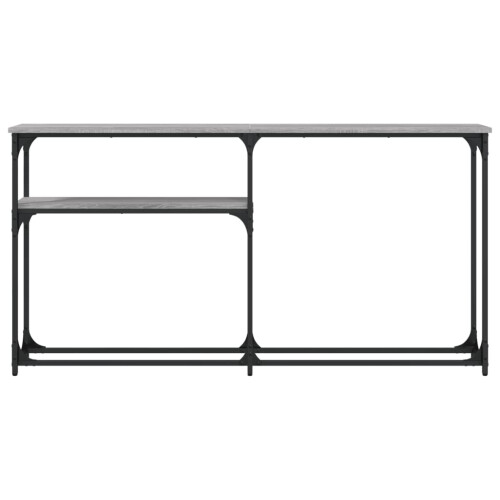 Berkfield Console Table Grey Sonoma 145x22.5x75 cm Engineered Wood 2