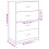 Berkfield Sideboard Concrete Grey 60x31x84 cm Engineered Wood 10