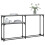 Berkfield Console Table Grey Sonoma 145x22.5x75 cm Engineered Wood 6