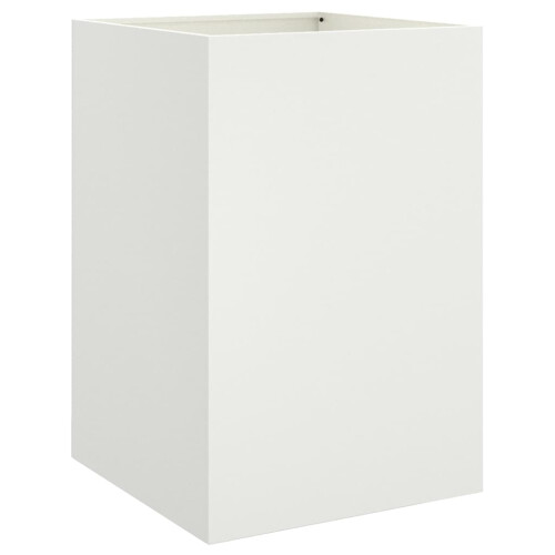 Berkfield Planter White 52x48x75 cm Steel 1