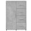 Berkfield Sideboard Concrete Grey 60x31x84 cm Engineered Wood 5