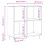 Berkfield Record Cabinet White 84.5x38x89 cm Engineered Wood 10